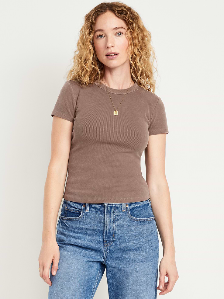 Image number 1 showing, Snug Crop T-Shirt