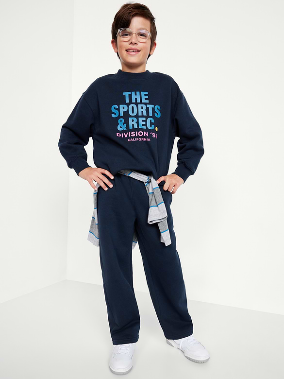 Straight Fleece Sweatpants for Boys