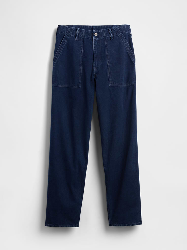 Image number 6 showing, Canvas Baggy Trouser Jeans
