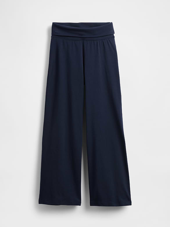 Kids Wide-Leg Foldover Leggings