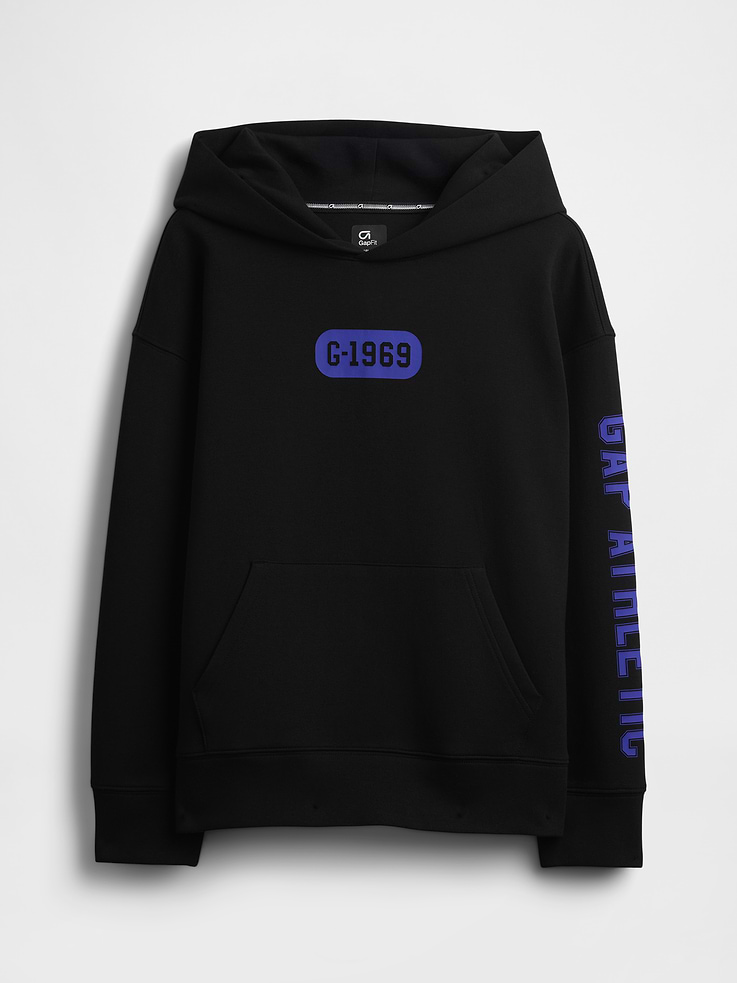 Image number 2 showing, Kids GapFit Tech Quick-Dry Logo Hoodie