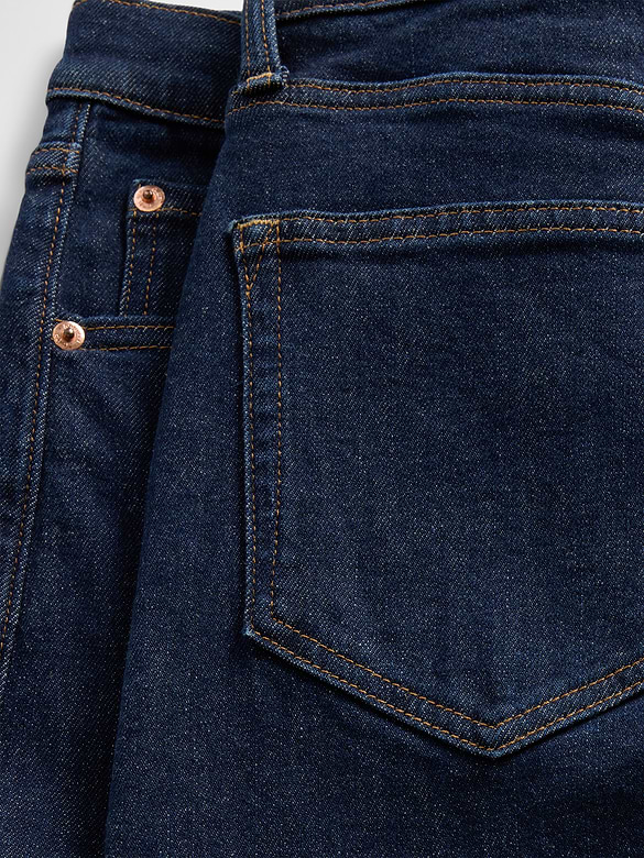 High Rise Stride Wide-Leg Jeans