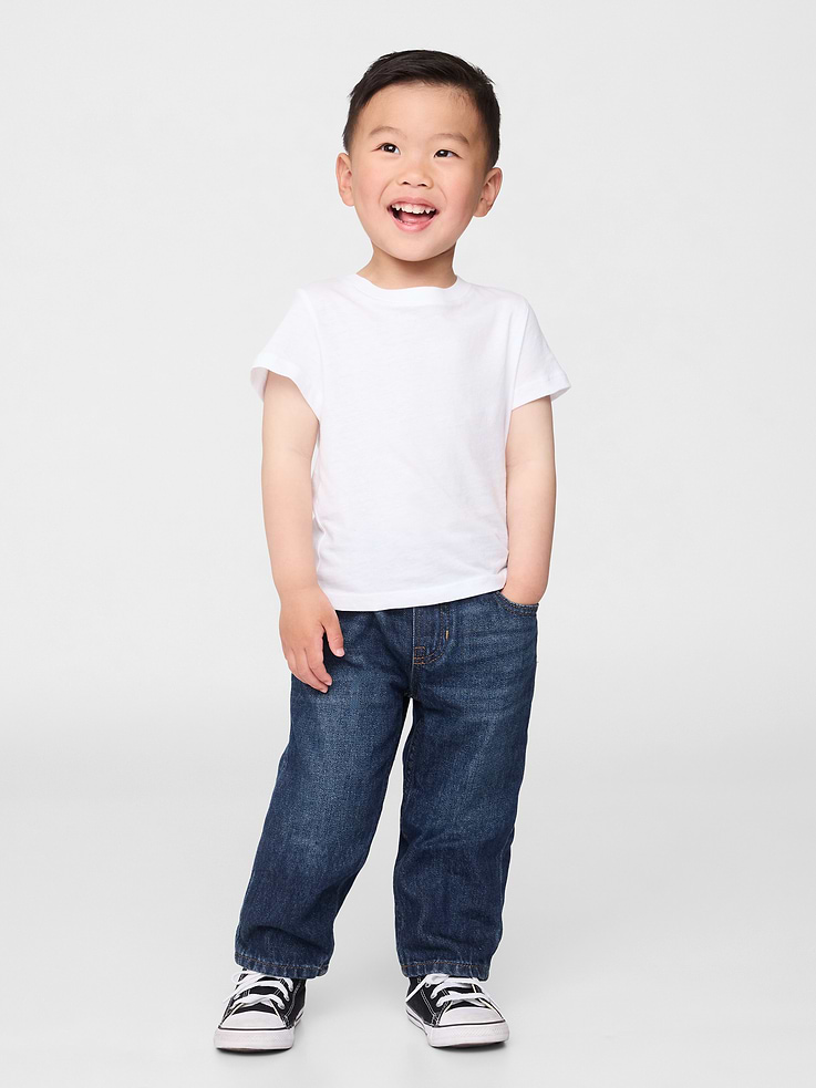 Image number 1 showing, Baby & Toddler Pull-On Baggy Jeans