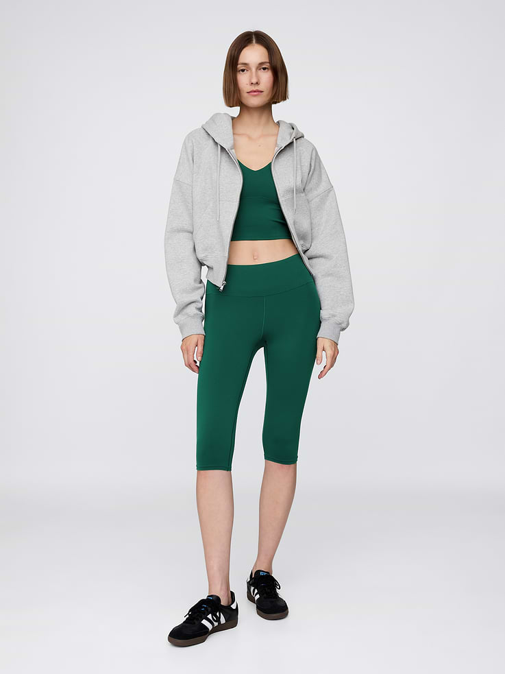 Image number 1 showing, GapFit Smooth High Rise Crop Leggings