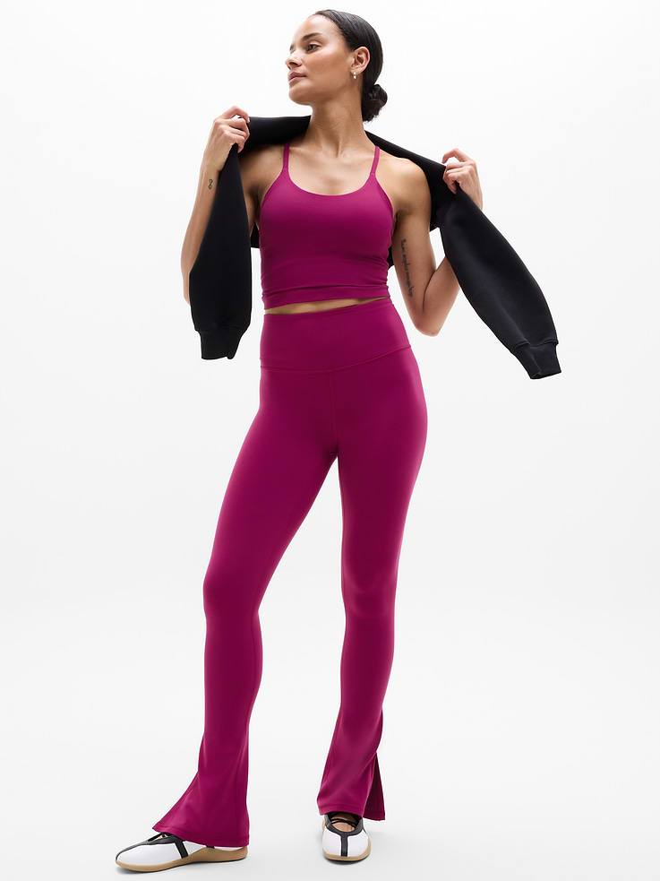 Image 5 of 7, Elation Ultra High Rise Split Slim Flare Pant
