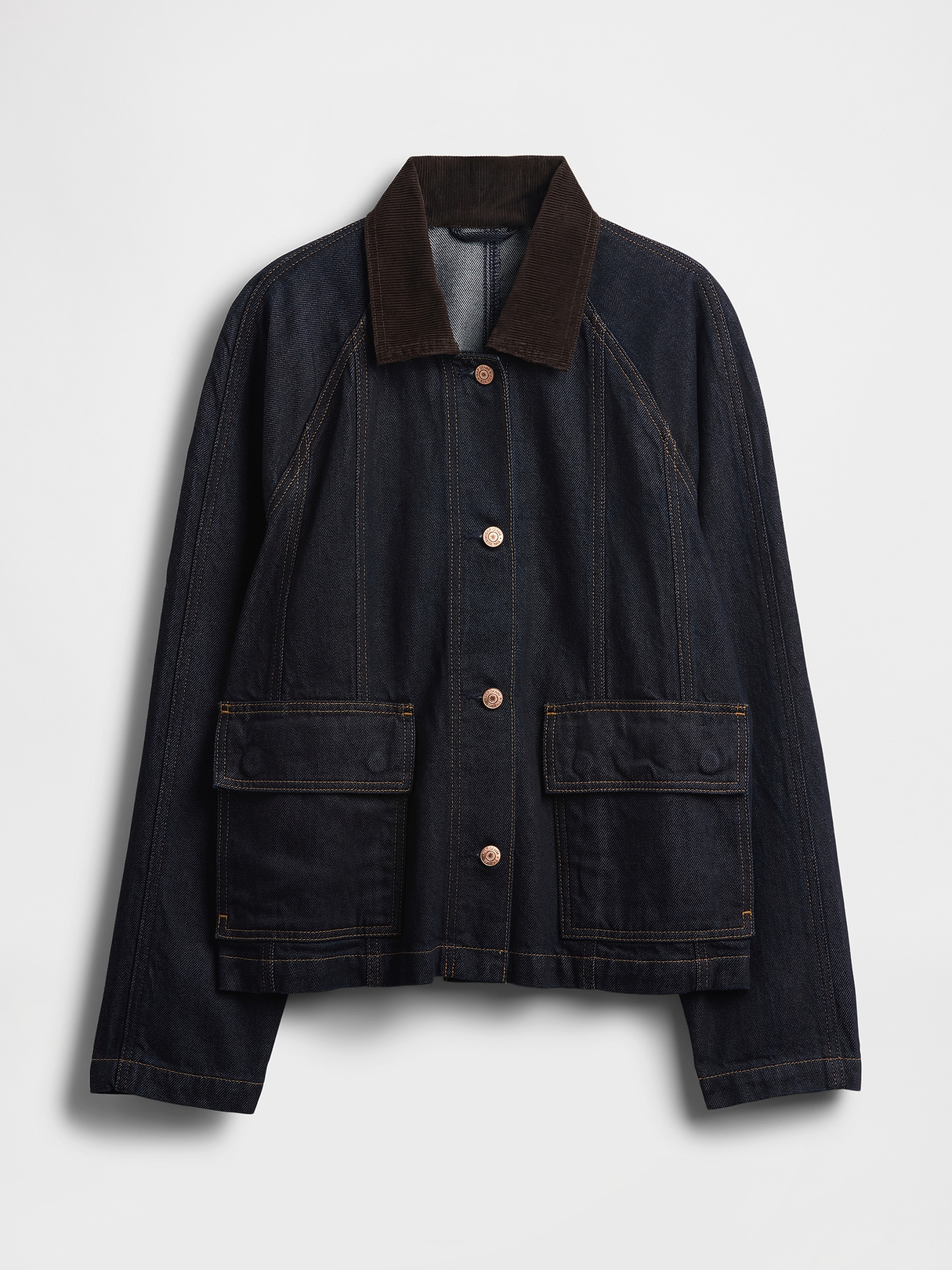 ジャケット・アウター old gap darkwear fade short denim jacket UltraSoft Denim Swing Chore Jacket | Gap