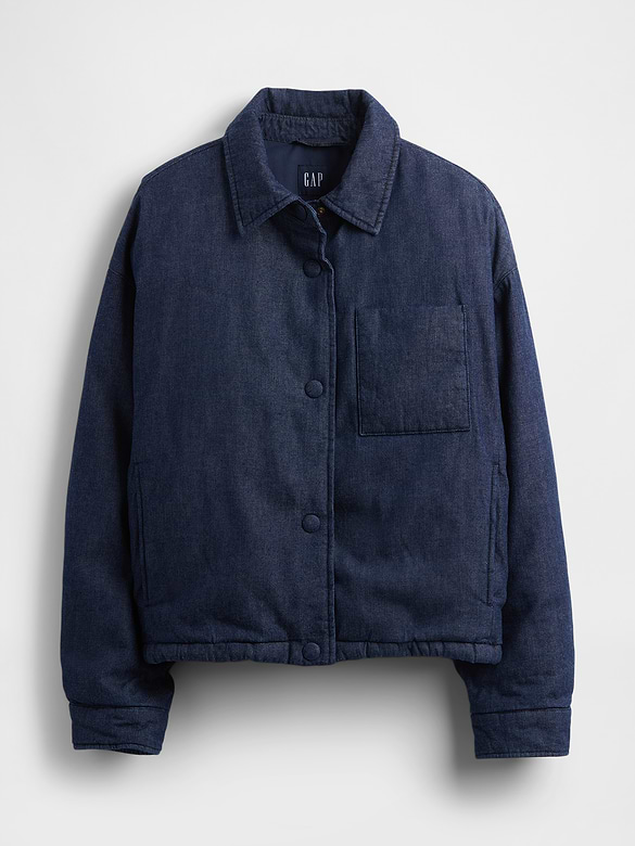 Denim Puffer Jacket