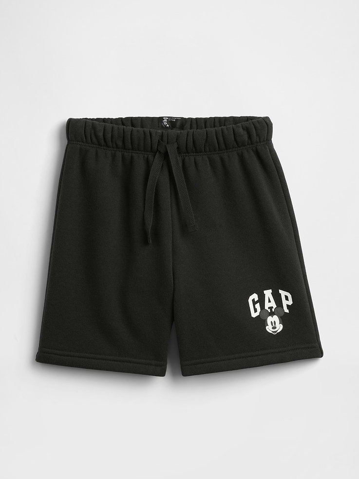 Image number 1 showing, babyGap × Disney Mickey Mouse Relaxed Logo Pull-On Shorts