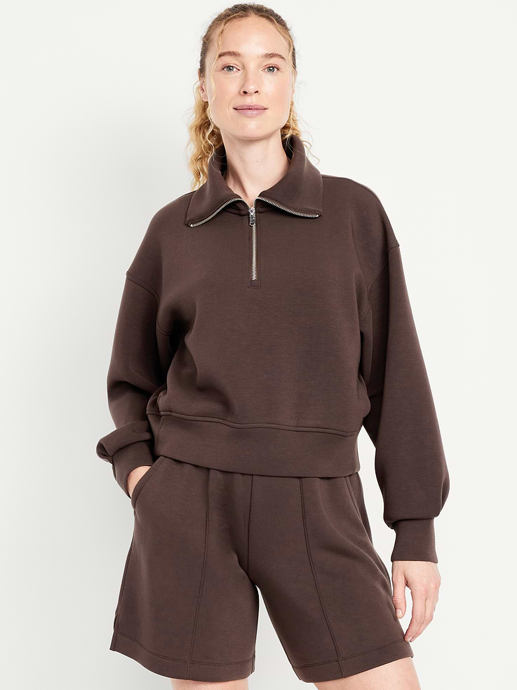 Image number 1 showing, Bounce Fleece Half-Zip Pullover Sweatshirt