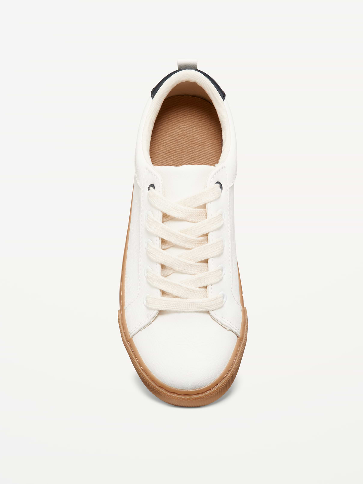 Image number 2 showing, Faux-Leather Gender-Neutral Lace-Up Sneakers for Kids