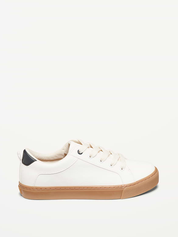 Chaussures de sport en similicuir à lacets unisexes pour enfant