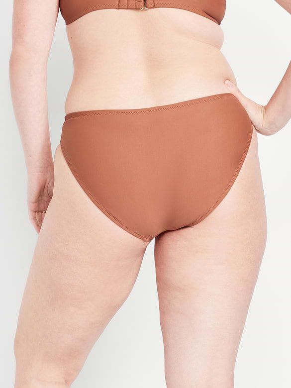 Mid-Rise Bikini Swim Bottoms