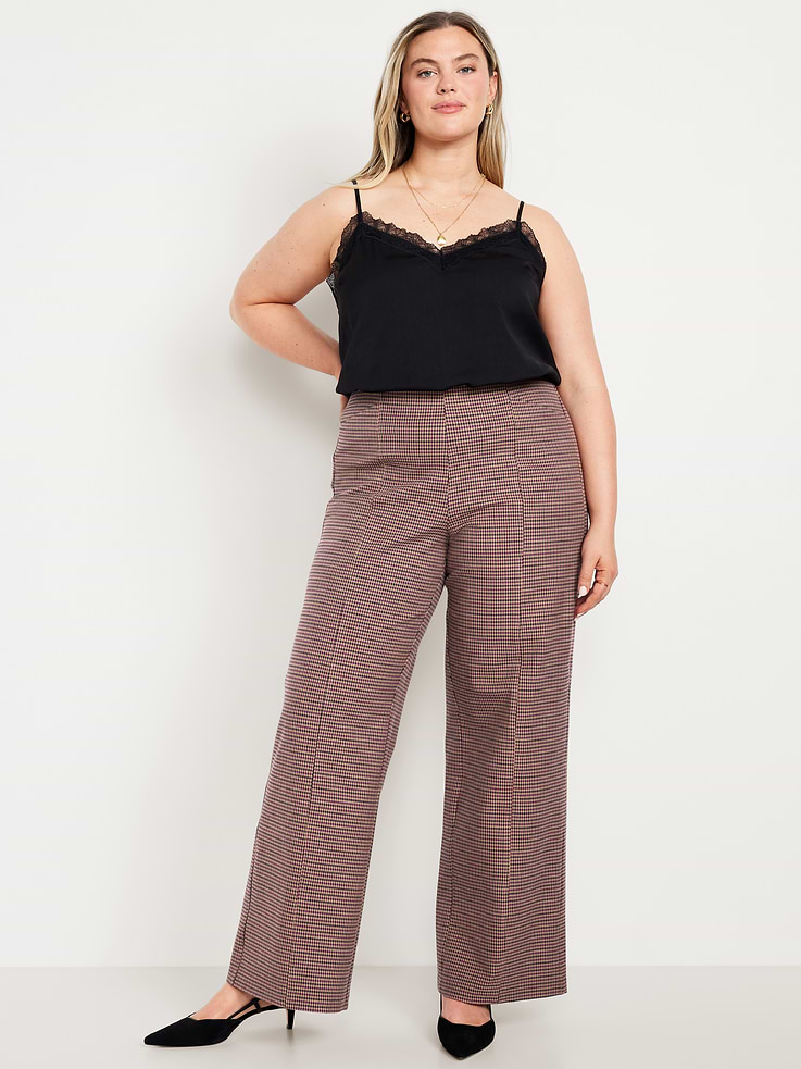 Image 7 of 8, High-Waisted Pull-On Pixie Wide-Leg Pants