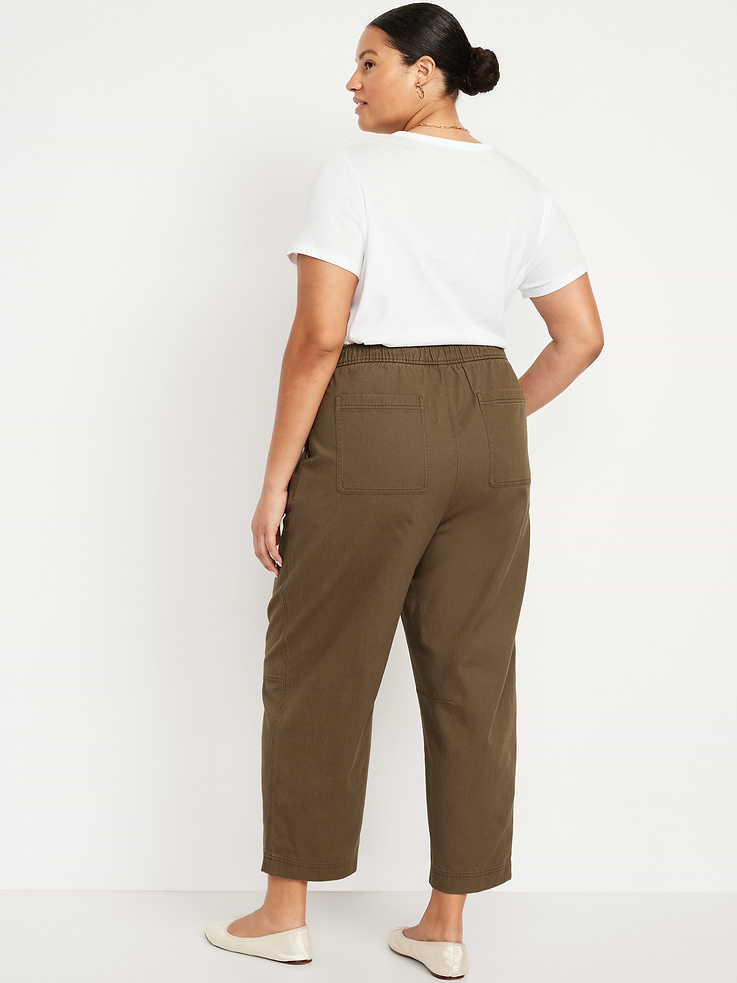 Image number 8 showing, High-Waisted Barrel Ankle Pants