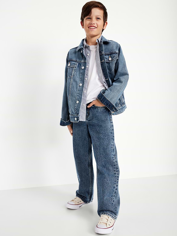 Baggy Non-Stretch Jeans for Boys