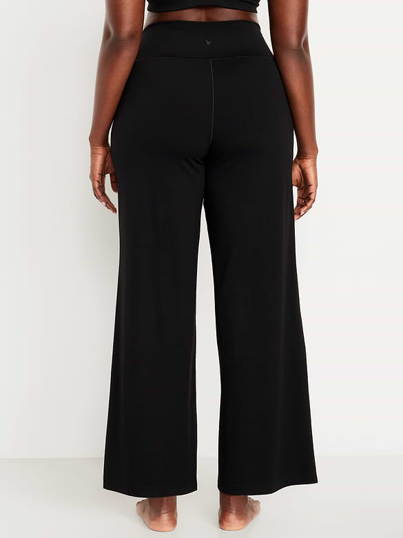High-Waisted StudioSmooth Wide-Leg Pants