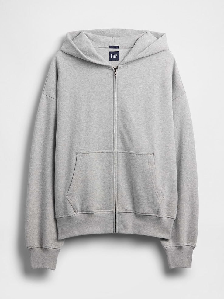 Image number 7 showing, Adult Heavyweight Oversized Zip Hoodie