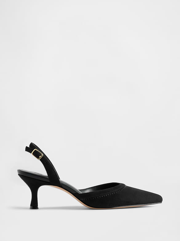 Slingback Kitten Heels