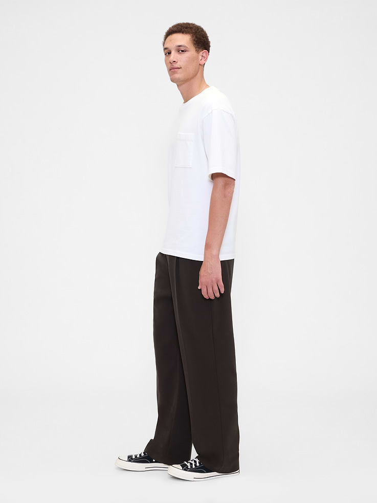 Image number 4 showing, Relaxed Pleated Trousers