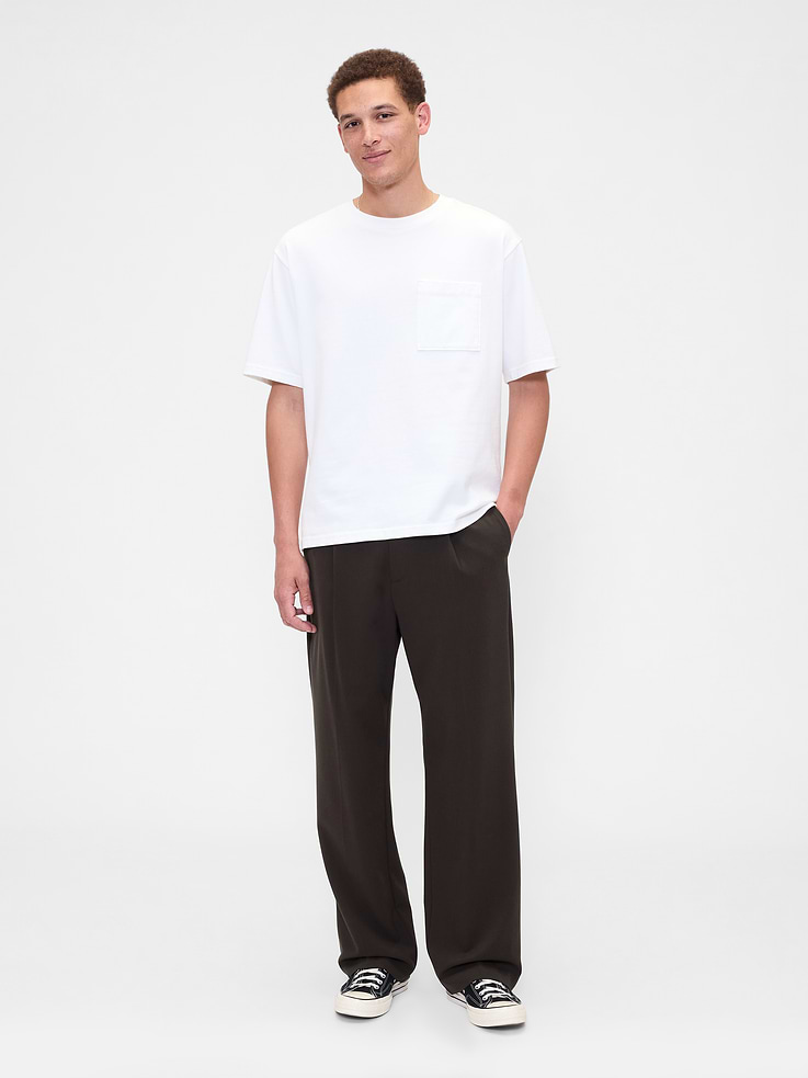 Image number 1 showing, Relaxed Pleated Trousers