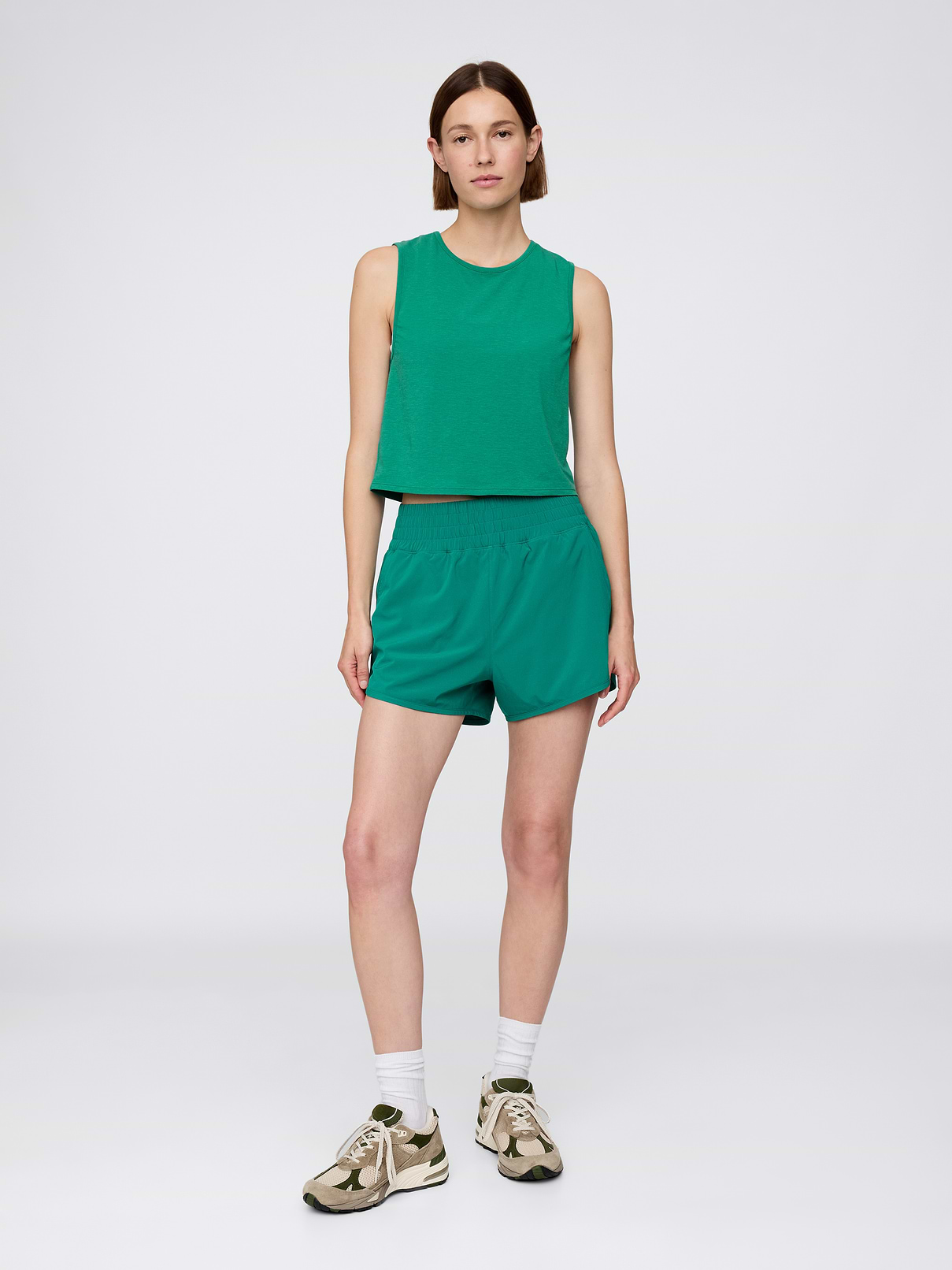 Image number 2 showing, GapFit Breathe Crop Muscle Tank Top