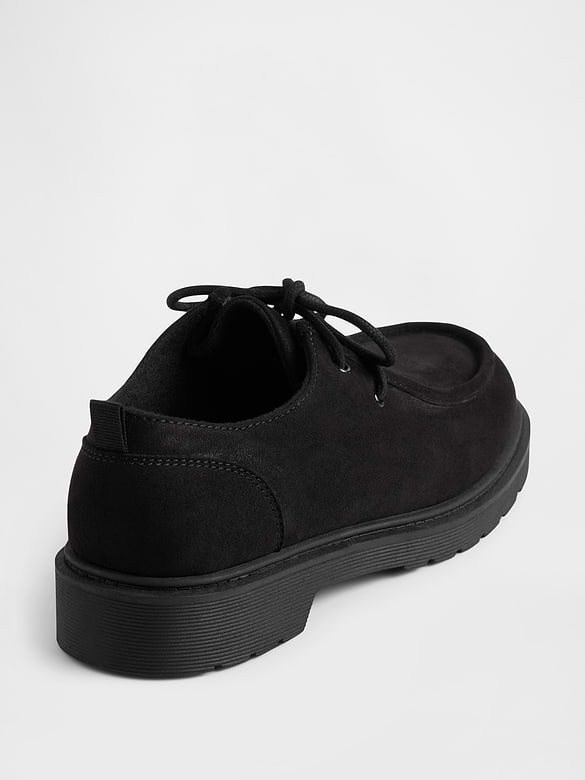 Kids Vegan Suede Loafers