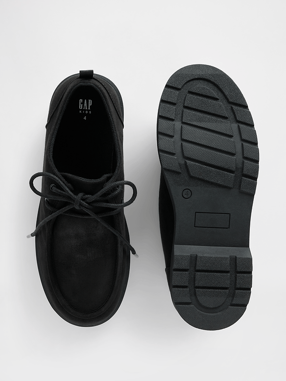 Kids Vegan Suede Loafers