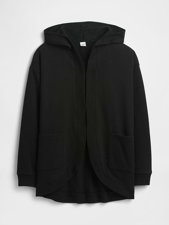 Oversized Open-Front Hoodie