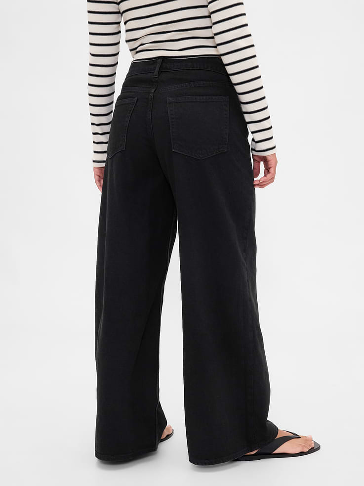 Image number 4 showing, Curvy Mid Rise UltraSoft Baggy Jeans