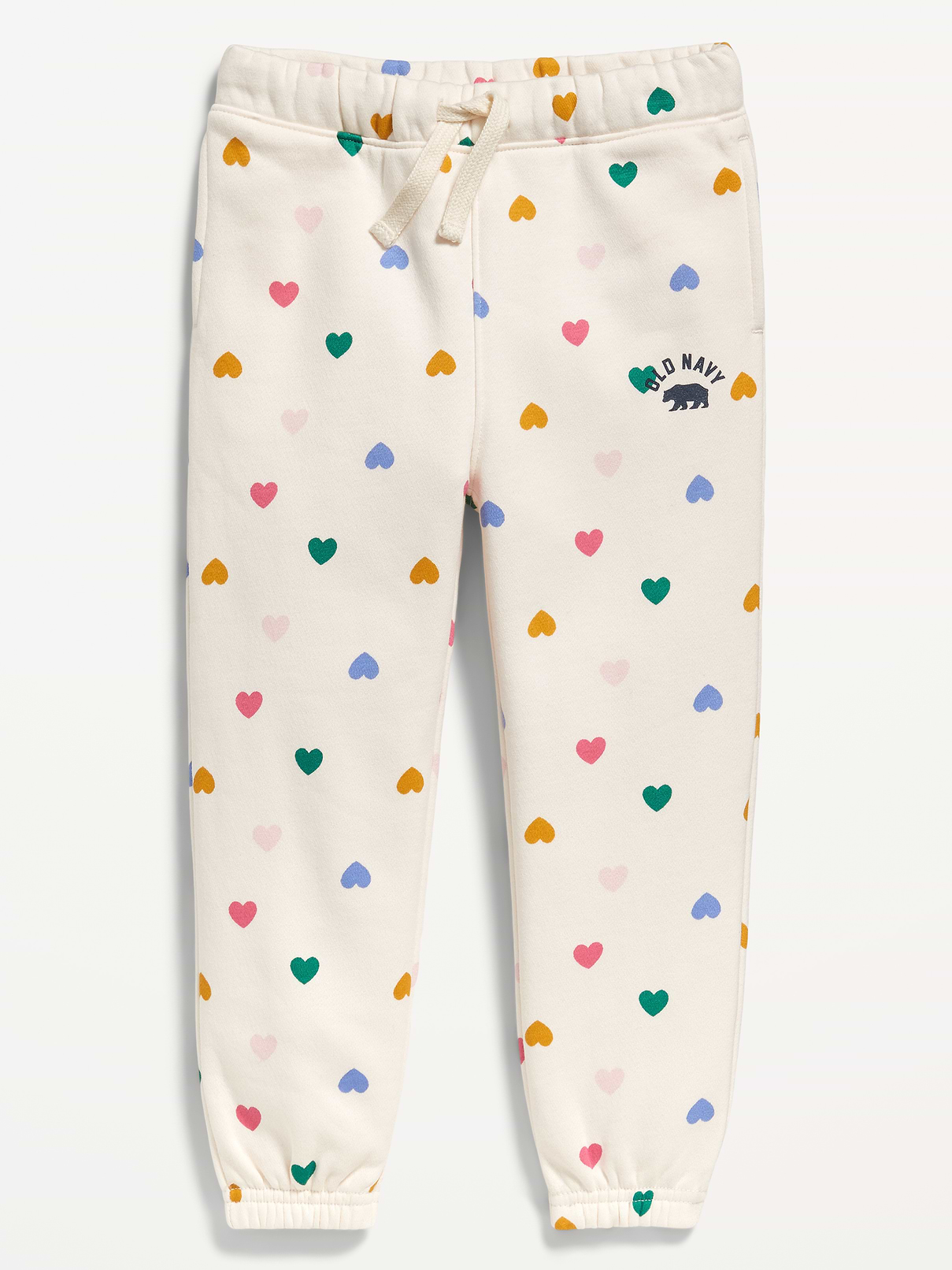Image number 1 showing, Functional Drawstring Logo Joggers for Toddler Girls