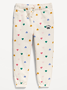 Image number 1 showing, Functional Drawstring Logo Joggers for Toddler Girls