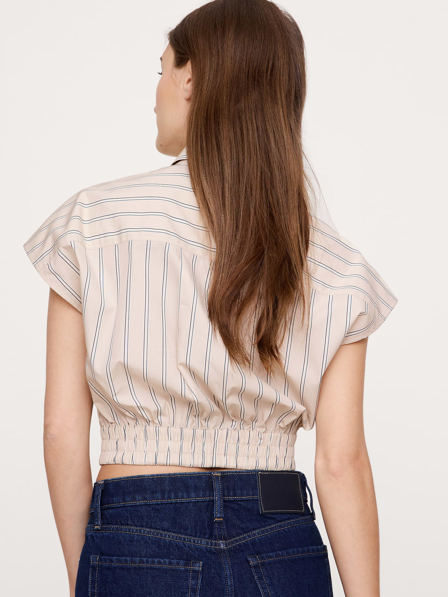 L'image numéro 2 présente Chemise courte en popeline de coton