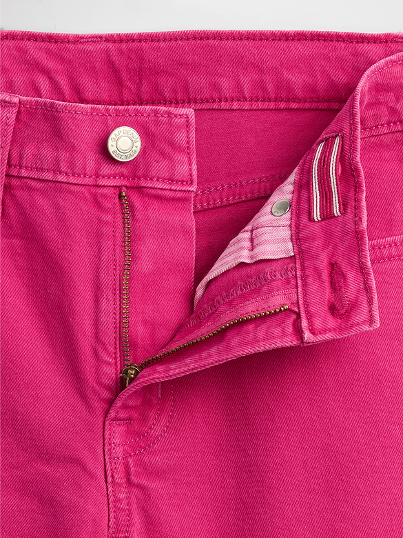Kids High Rise Stride Wide-Leg Ankle Jeans