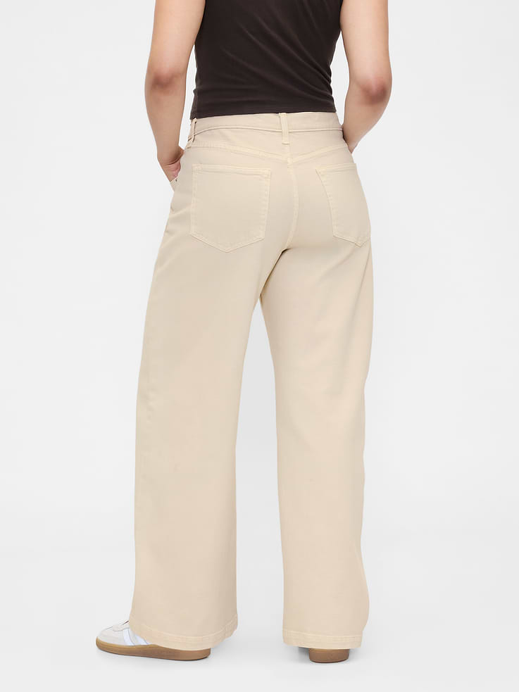 Image number 6 showing, High Rise Stride Wide-Leg Jeans