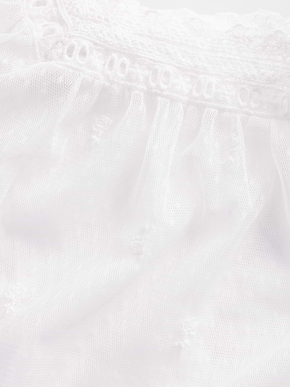 Sheer Tulle Embroidered Top