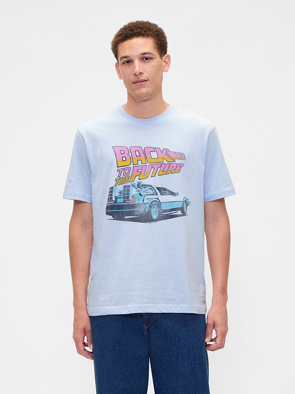 Relaxed Back to the Future Graphic T-Shirt