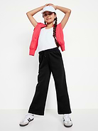 Image number 3 showing, Favorite Fleece High-Waisted Wide-Leg Sweatpants for Girls