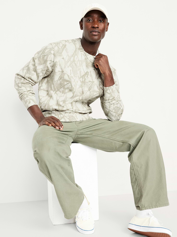 Image number 3 showing, Loose Printed Rotation Crew-Neck Sweatshirt