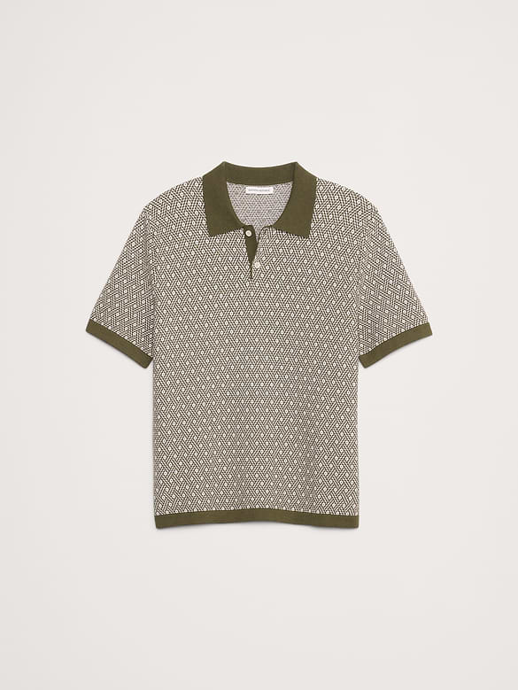 The White Lotus Cotton-Silk Sweater Polo