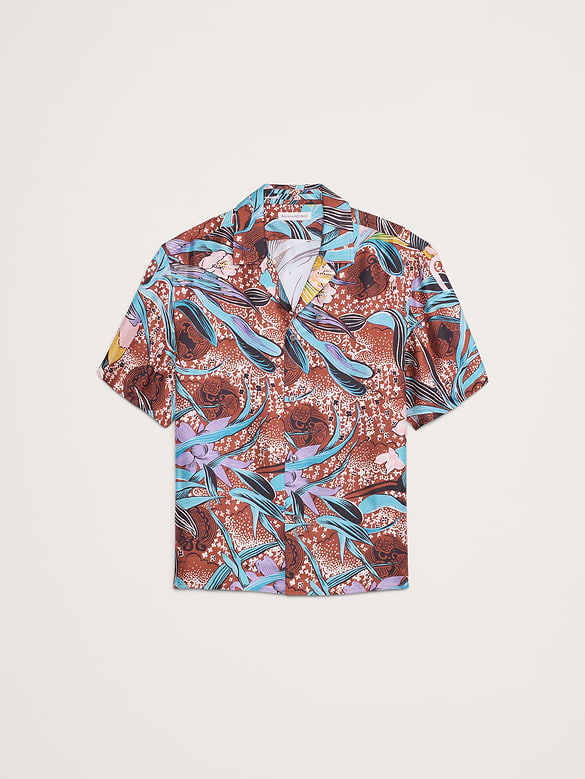 The White Lotus Silk Twill Resort Shirt