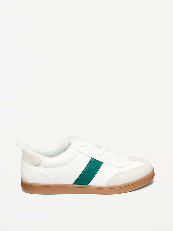 Faux-Leather Lace-Up Soccer Sneakers for Boys