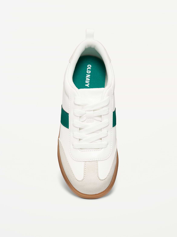 Faux-Leather Lace-Up Soccer Sneakers for Boys