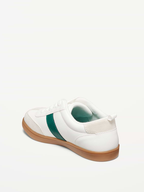 Faux-Leather Lace-Up Soccer Sneakers for Boys