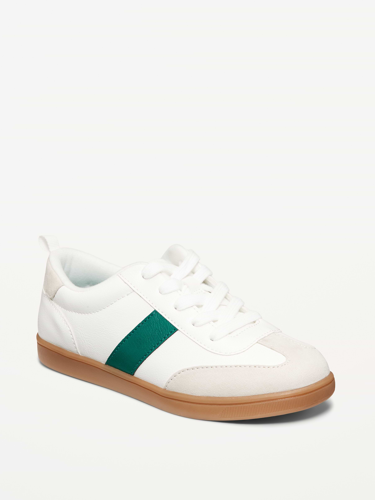 Image number 1 showing, Faux-Leather Lace-Up Soccer Sneakers for Boys