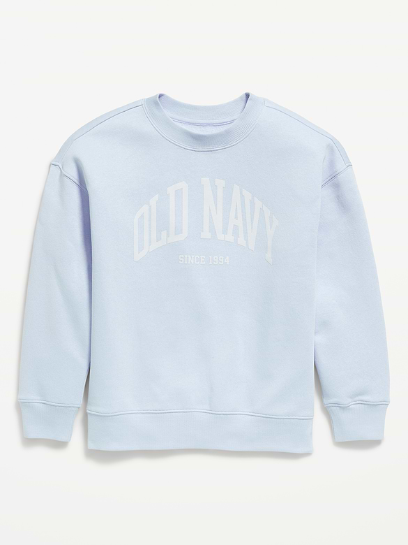 Oversized Logo-Graphic Sweatshirt for Boys