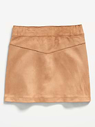 Image number 2 showing, Button-Front Faux-Suede Skirt for Toddler Girls