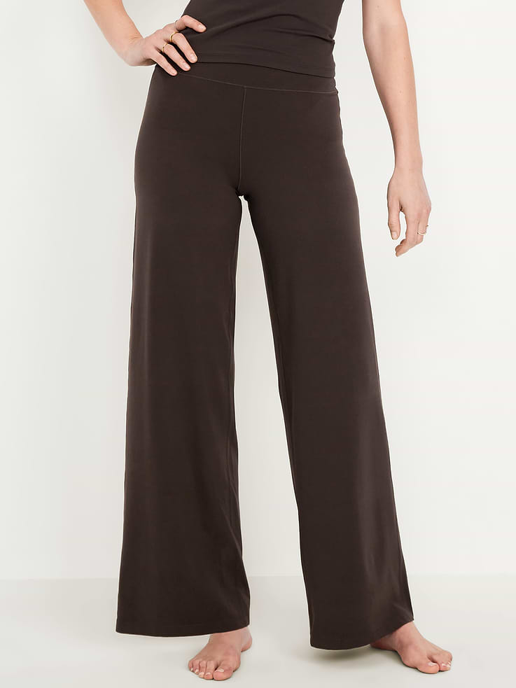 Image number 1 showing, High-Waisted StudioSmooth Wide-Leg Pants