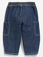 Image number 2 showing, Baggy Barrel-Leg Cargo Jeans for Baby