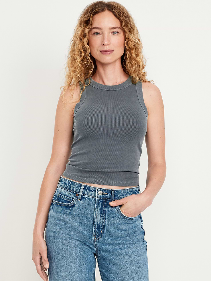 Image number 1 showing, Snug Crop Tank Top