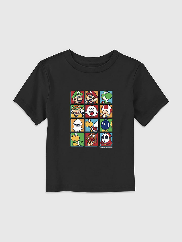 Image number 1 showing, Toddler Nintendo Character Box Up Graphic T-Shirt